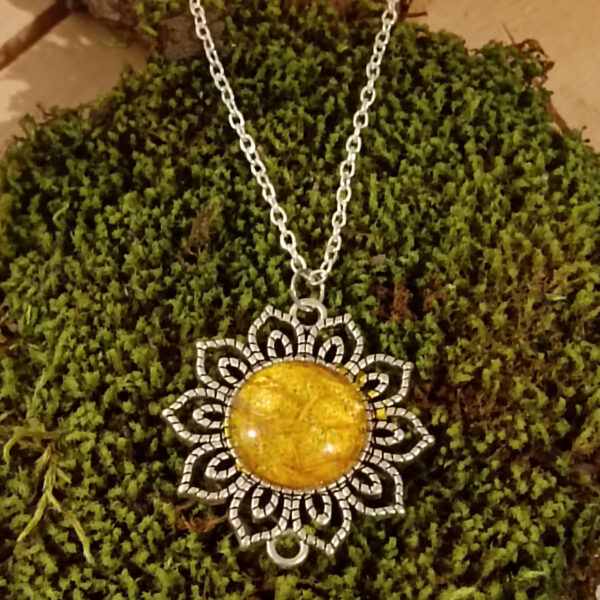 Collier Soleil pissenlit - bijoux d'intention